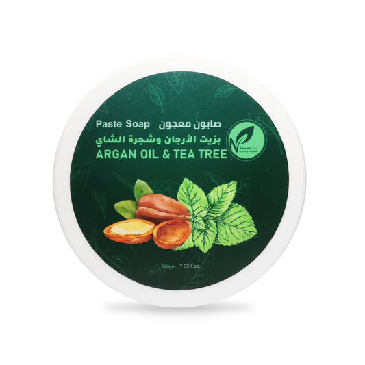 صابون معجون بزيت الأرجان و شجرة الشاي