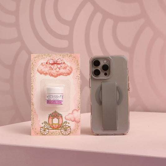 مجموعة توزيعات المواليد لون وردي بدون نصوص - ميني زبدة الجسم ساكورا ( 5 قطع )