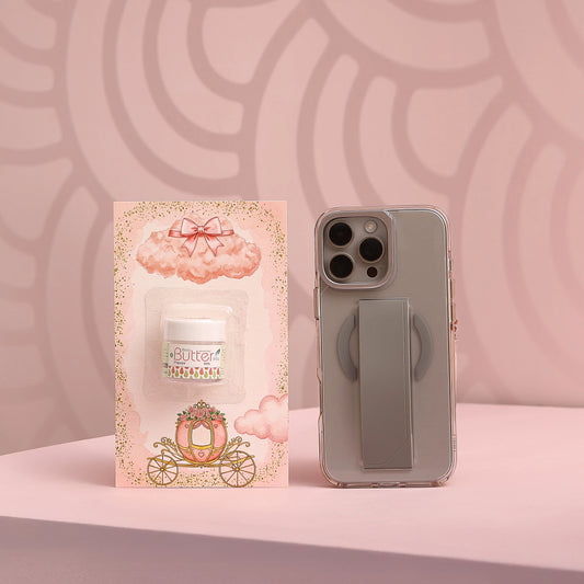 مجموعة توزيعات المواليد لون وردي بدون نصوص - ميني زبدة الجسم بابايا ( 5 قطع )