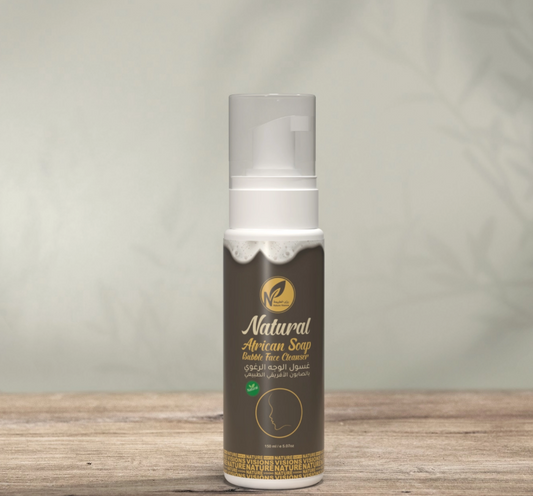 غسول الوجه الرغوي بالصابون الأفريقي الطبيعي